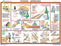 Комплект плакатов "Безопасность труда при деревообработке" - fgospostavki.ru - Семёнов