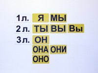 Набор магнитных карточек "Личные местоимения" (фон жёлтый) - fgospostavki.ru - Семёнов