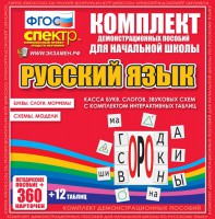 Динамические раздаточные пособия. Русский язык (комплект демонстрационных материалов). Касса букв, слогов, звуковых схем с набором интерактивных таблиц. - fgospostavki.ru - Семёнов