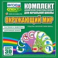 Динамические раздаточные пособия. Окружающий мир (веера). Животные и растения, дорожные знаки. - fgospostavki.ru - Семёнов