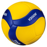 Мяч волейбольный Mikasa V200W (размер 5, синтетическая кожа, профессиональный) - fgospostavki.ru - Семёнов