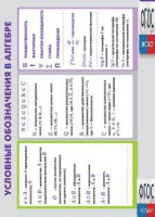 Таблица "Условные обозначения в алгебре" (винил) - fgospostavki.ru - Семёнов