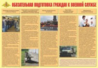 Плакат "Обязательная подготовка граждан к военной службе" - fgospostavki.ru - Семёнов