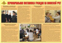Плакат "Первоначальная постановка граждан на воинский учет" - fgospostavki.ru - Семёнов