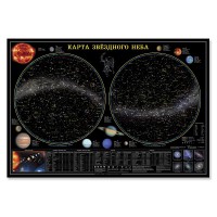 Карта звездного неба (101 х 69 см) - fgospostavki.ru - Семёнов