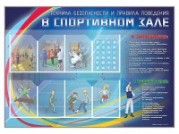 Стенд-уголок "Техника безопасности и правила поведения в спортивном зале" - fgospostavki.ru - Семёнов