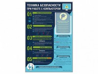 Стенд-уголок "Техника безопасности при работе на компьютере в общеобразовательных учреждениях" - fgospostavki.ru - Семёнов