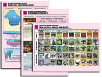 Комплект таблиц по географии "Природа материков и океанов" раздаточные (цветные, ламинированные, А4, 12 штук) - fgospostavki.ru - Семёнов