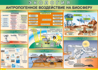 Таблица "Антропогенное воздействие на биосферу" (100х140 сантиметров, винил) - fgospostavki.ru - Семёнов
