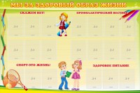 Стенд "Мы за здоровый образ жизни" - fgospostavki.ru - Семёнов