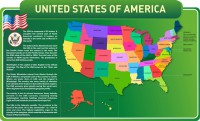 Стенд "United States Of America" - fgospostavki.ru - Семёнов