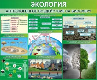 Стенд "Экология. Антропогенное воздействие на биосферу" - fgospostavki.ru - Семёнов