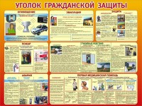 Стенд "Уголок гражданской защиты" - fgospostavki.ru - Семёнов