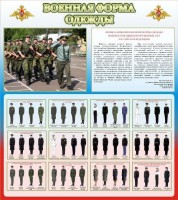 Стенд "Военная форма одежды (герб РФ) " - fgospostavki.ru - Семёнов