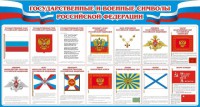 Стенд "Государственные и военные символы РФ" - fgospostavki.ru - Семёнов