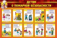 Стенд "Детям о пожарной безопасности" - fgospostavki.ru - Семёнов