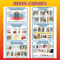 Стенд "Пожарная безопасность" Вариант 4 - fgospostavki.ru - Семёнов