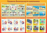 Стенд "Правила безопасности школьника" - fgospostavki.ru - Семёнов