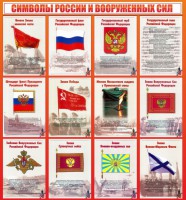 Стенд "Символы России и вооруженных сил" - fgospostavki.ru - Семёнов