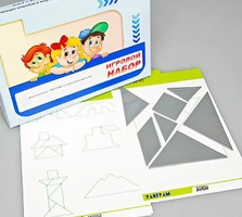 Игровой набор "Танграм" (с комплектом карточек) - fgospostavki.ru - Семёнов