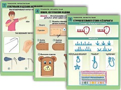 Комплект таблиц "Технология. Обработка ткани" (12 таблиц, А1, ламинированные) - fgospostavki.ru - Семёнов