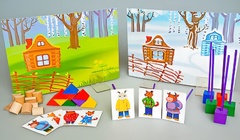Игровой набор Фребеля "Заюшкина избушка" (серия "Сказочный мир". Выпуск 1) - fgospostavki.ru - Семёнов