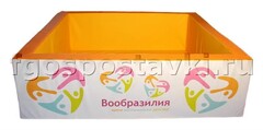 Сухой бассейн "Вообразилия" квадратный с шелкографией - fgospostavki.ru - Семёнов