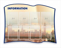 Стенд резной "Информация" Вариант 9 - fgospostavki.ru - Семёнов