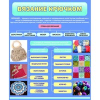 Стенд "Вязание крючком" - fgospostavki.ru - Семёнов