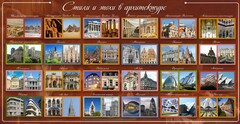 Стенд "Стили и эпохи в архитектуре" - fgospostavki.ru - Семёнов