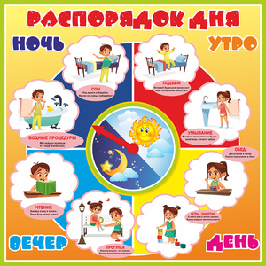 Стенд "Распорядок дня" - fgospostavki.ru - Семёнов