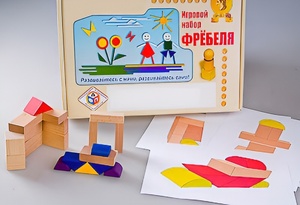 Игровой набор Фребеля "Конструктор деревянный без соединений-2" (Серия "Эксперимент") - fgospostavki.ru - Семёнов