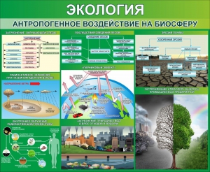 Стенд "Экология. Антропогенное воздействие на биосферу" - fgospostavki.ru - Семёнов