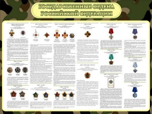 Стенд "Государственные ордена РФ" - fgospostavki.ru - Семёнов