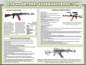 Стенд "Автомат Калашникова" - fgospostavki.ru - Семёнов