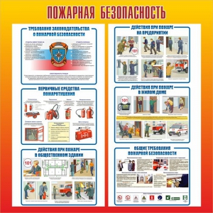 Стенд "Пожарная безопасность" Вариант 4 - fgospostavki.ru - Семёнов
