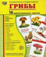 Демонстрационные карточки "Грибы съедобные и не съедобные" - fgospostavki.ru - Семёнов