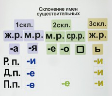 Набор магнитных карточек "Склонение имен существительных" - fgospostavki.ru - Семёнов