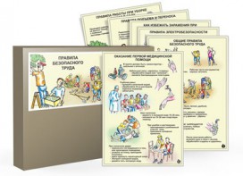 Комплект таблиц "Правила безопасного труда" - fgospostavki.ru - Семёнов