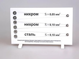 Прибор для демонстрации зависимости сопротивления проводника от его длины, сечения и материала - fgospostavki.ru - Семёнов