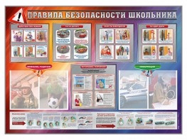 Стенд-уголок "Правила безопасности школьника" - fgospostavki.ru - Семёнов