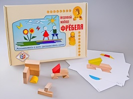 Игровой набор Фребеля "Конструктор деревянный без соединений-1" (Серия "Эксперимент") - fgospostavki.ru - Семёнов