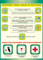 Таблица "Выполняйте опыты только по инструкции" (100х140 сантиметров, винил) - fgospostavki.ru - Семёнов