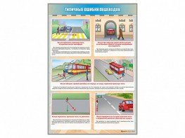 Стенд "Типичные ошибки пешеходов" - fgospostavki.ru - Семёнов